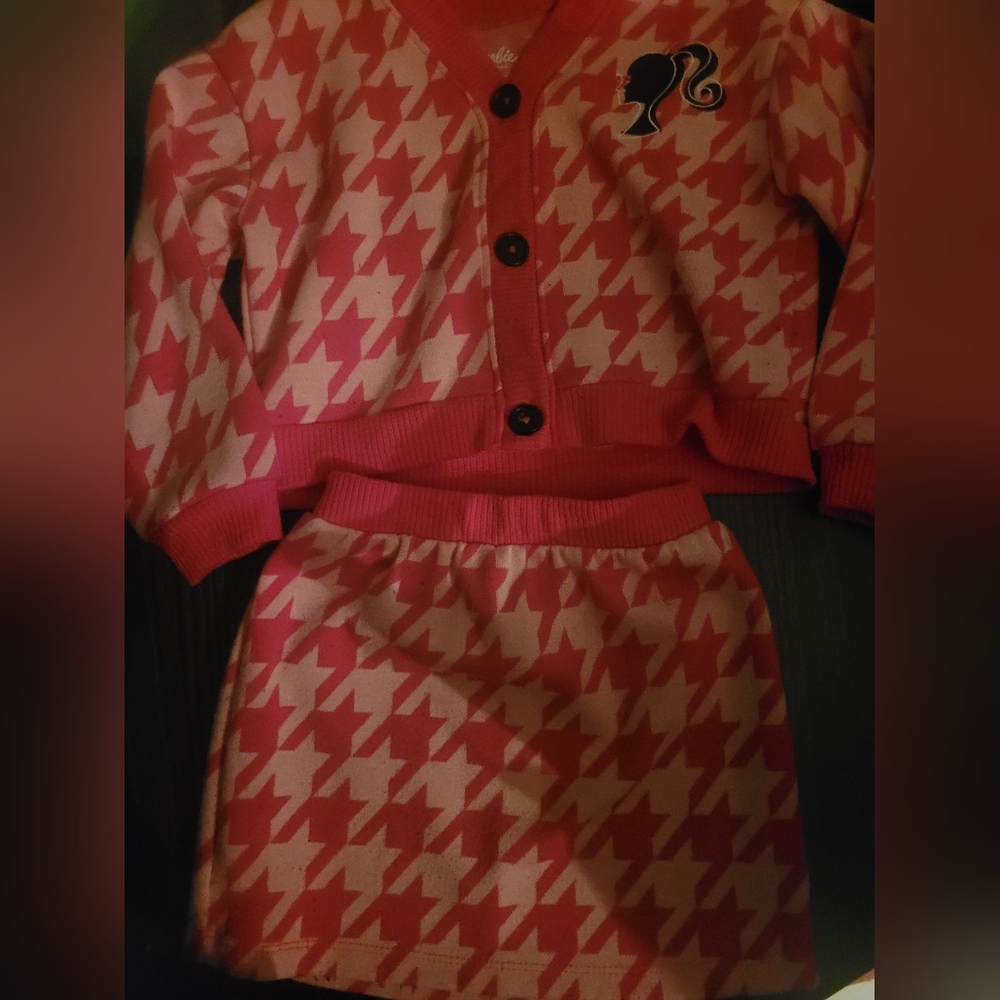 Barbie Cardigan and skirt